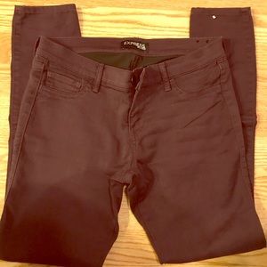 Express deep purple jeggings size 8